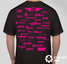 Load image into Gallery viewer, Justified Proformance Black &amp; Pink Tee
