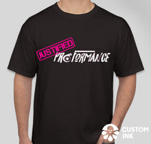 Load image into Gallery viewer, Justified Proformance Black &amp; Pink Tee
