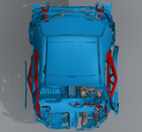 Porsche Boxster 986 Road Race Spec – .120″ X Door Bar Roll Cage