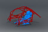 FRS/BRZ/GT86 Road Race Spec – Non-Gutted X Door Bar Roll Cage