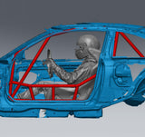 E46 Coupe FD Spec – Non-gutted Ladder Door Bar Roll Cage 𝙄𝙉 𝙎𝙏𝙊𝘾𝙆 – 𝘽𝙇𝘼𝘾𝙆 𝙁𝙍𝙄𝘿𝘼𝙔