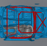 E46 Coupe FD Spec – Non-gutted Ladder Door Bar Roll Cage 𝙄𝙉 𝙎𝙏𝙊𝘾𝙆 – 𝘽𝙇𝘼𝘾𝙆 𝙁𝙍𝙄𝘿𝘼𝙔