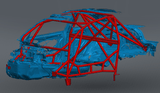E82 FD Spec – Non-gutted Ladder Door Bar Roll Cage