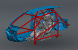 EG Hatch NHRA 8.5 Chromoly Roll Cage Kit