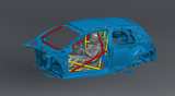 VW Golf MK7 SFI 25.1 Tube Chassis Roll Cage Kit