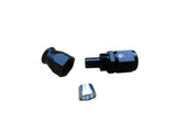 8an PTFE Straight Hose End- Black