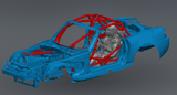 S2000 Road Race Spec – Non-gutted X Door Bar Roll Cage