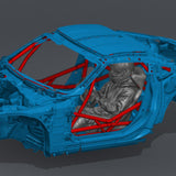 Z34 Road Race Spec – Non-gutted X Door Bar Roll Cage