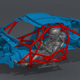 Z34 Road Race Spec – Non-gutted X Door Bar Roll Cage